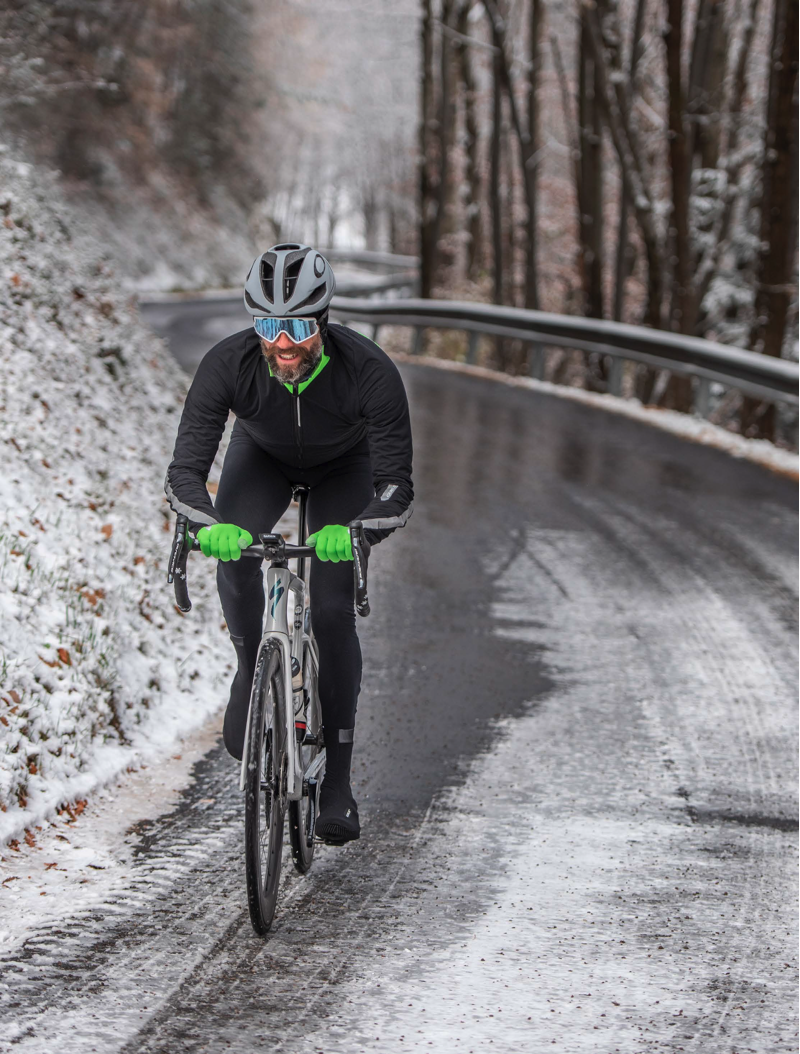 Q36.5 Dottore Termico Winter Cycling Jacket in BLACK-7